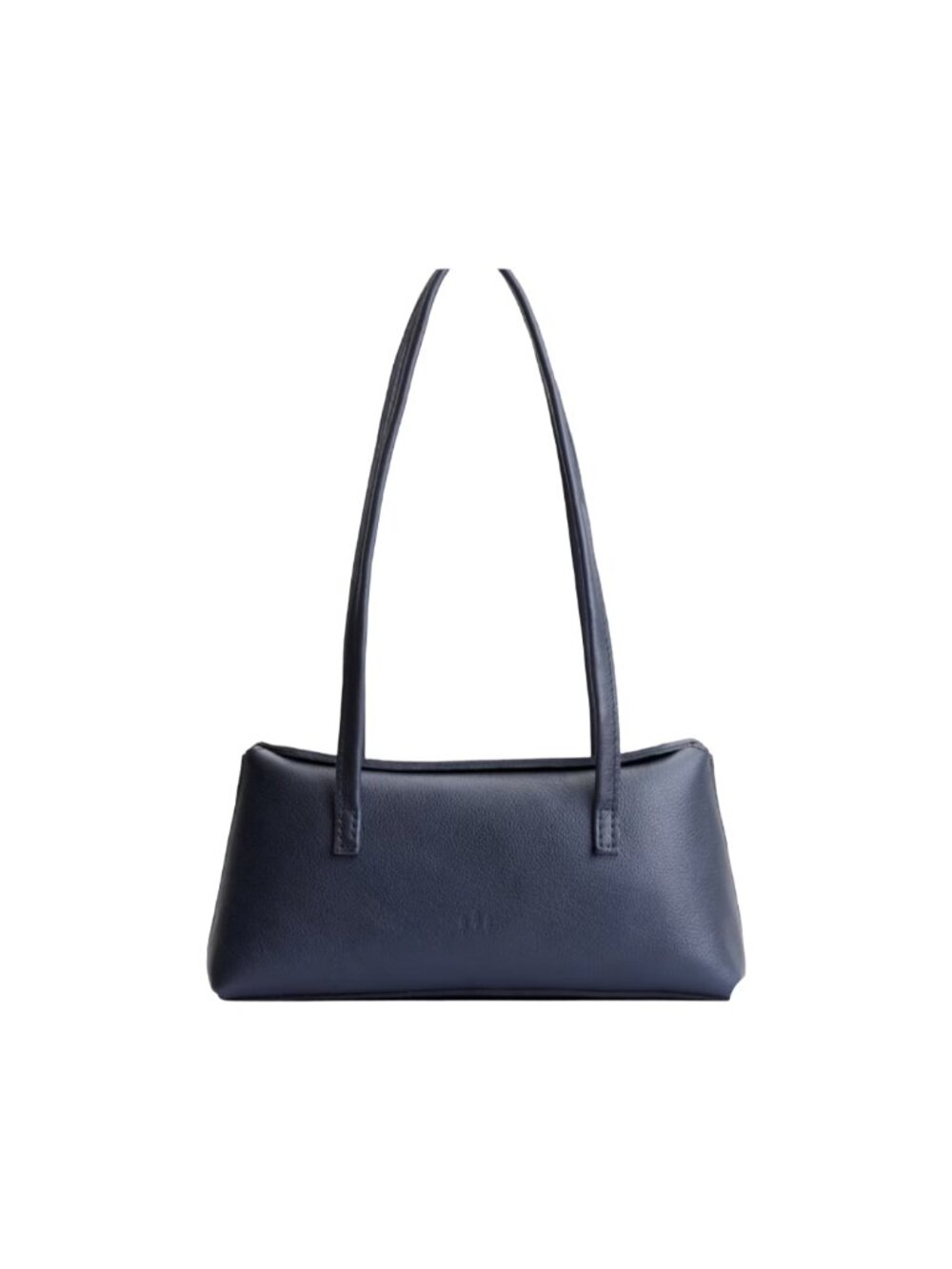 NWT PORTLAND LEATHER Night Owl Blue/Black Amelie Bowler Leather Shoulder Bag